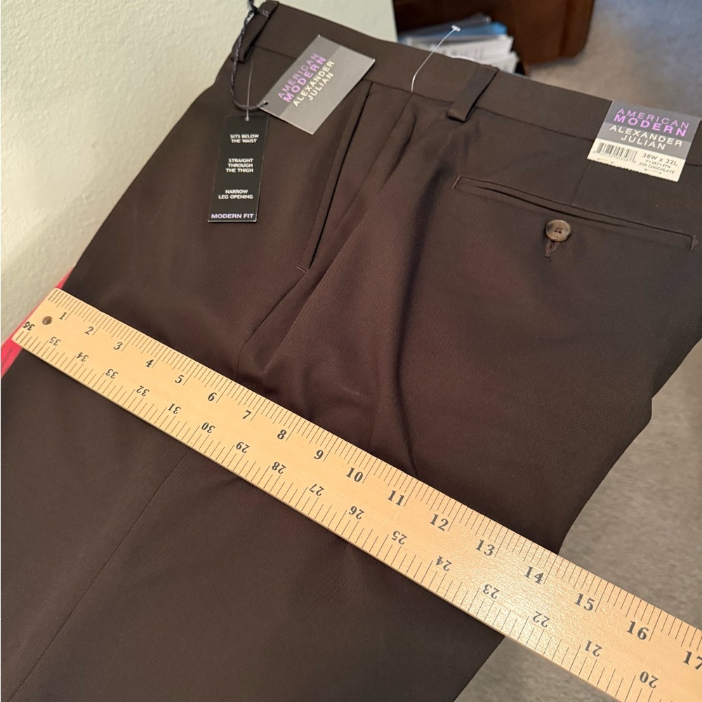 Alexander Julian Dark Brown Dress Pants - Picture 10 of 17
